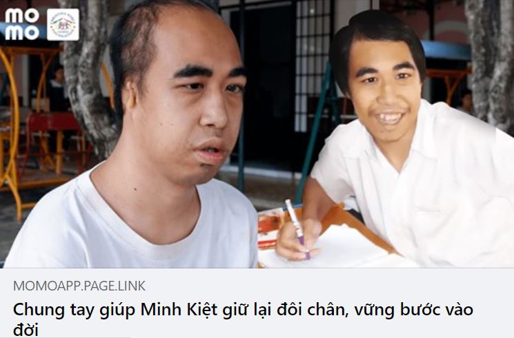 Thông Cáo Báo Chí: Cập nhật thông tin về chương trình gây quỹ “Chung tay giúp Minh Kiệt giữ lại đôi chân, vững bước vào đời” trên Ứng dụng MoMo” Updates on Fundraising Initiative on MoMo E-Wallet